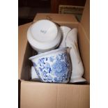 Box of ceramics