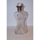 Glug Glug decanter with silver rim