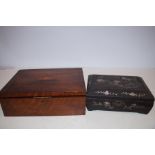 2x Edwardian boxes