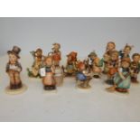 Collection of 15 Goebel figures