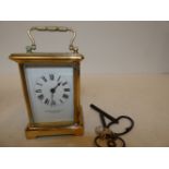 Good quality brass carriage clock Stewart Dawson &