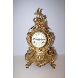 Brass imperial mantle clock