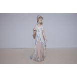 Lladro figure of a lady, parasol missing
