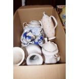 Box of ceramics to include Royal Albert