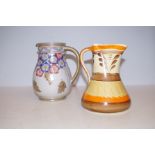 Charlotte Rhead Bursley ware jug together with a M