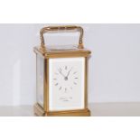 Brass carriage clock Gluck & Son London