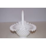 Fenton Milk glass basket