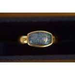 9ct gold opal ring