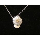 925 Silver Daisy necklace in original box