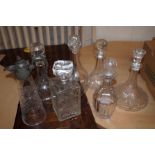 Collection of decanters