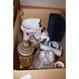 Box of glass & ceramics