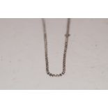 Silver roller-ball necklace length 26 inches