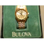 Bulova ladies wristwatch in original box, As new c