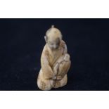 Ivory Netsuke from the Japanese Mejia period - Old