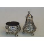 Continental silver salt & pepper