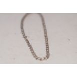 Silver rope necklace Length 16 inches