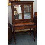 Early 20th century desk/mirrored cabinet. 150 cm x