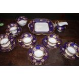 Early 21 piece tea service Cauldon limited England