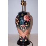 Moorcroft lamp. Height 35 cm