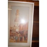 Otto Pilny middle east scene, lithograph?