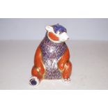 Royal crown derby Honey bear with gold stopper