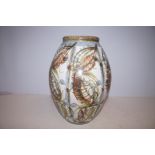 Bourne Denby vase by Glyn Colledge, drill hole for