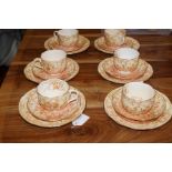 Richmond 18 piece tea set , 1 plate A/F