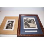 2x Signed photographs of Nat Lofhouse