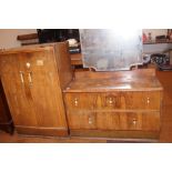 Art deco dressing table & bedroom cabinet with int