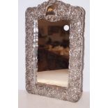 Heavy silver mirror