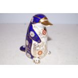 Royal crown derby duck-billed platypus with gold s