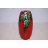 Anita Harris Holly & Berries vase