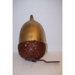 Large carved outdoor acorn