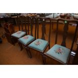 Set of 4 Edwardian dining chairs