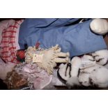 Box of dolls & soft toys