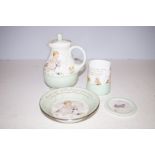 Collection of paragon nursery ware signed to body