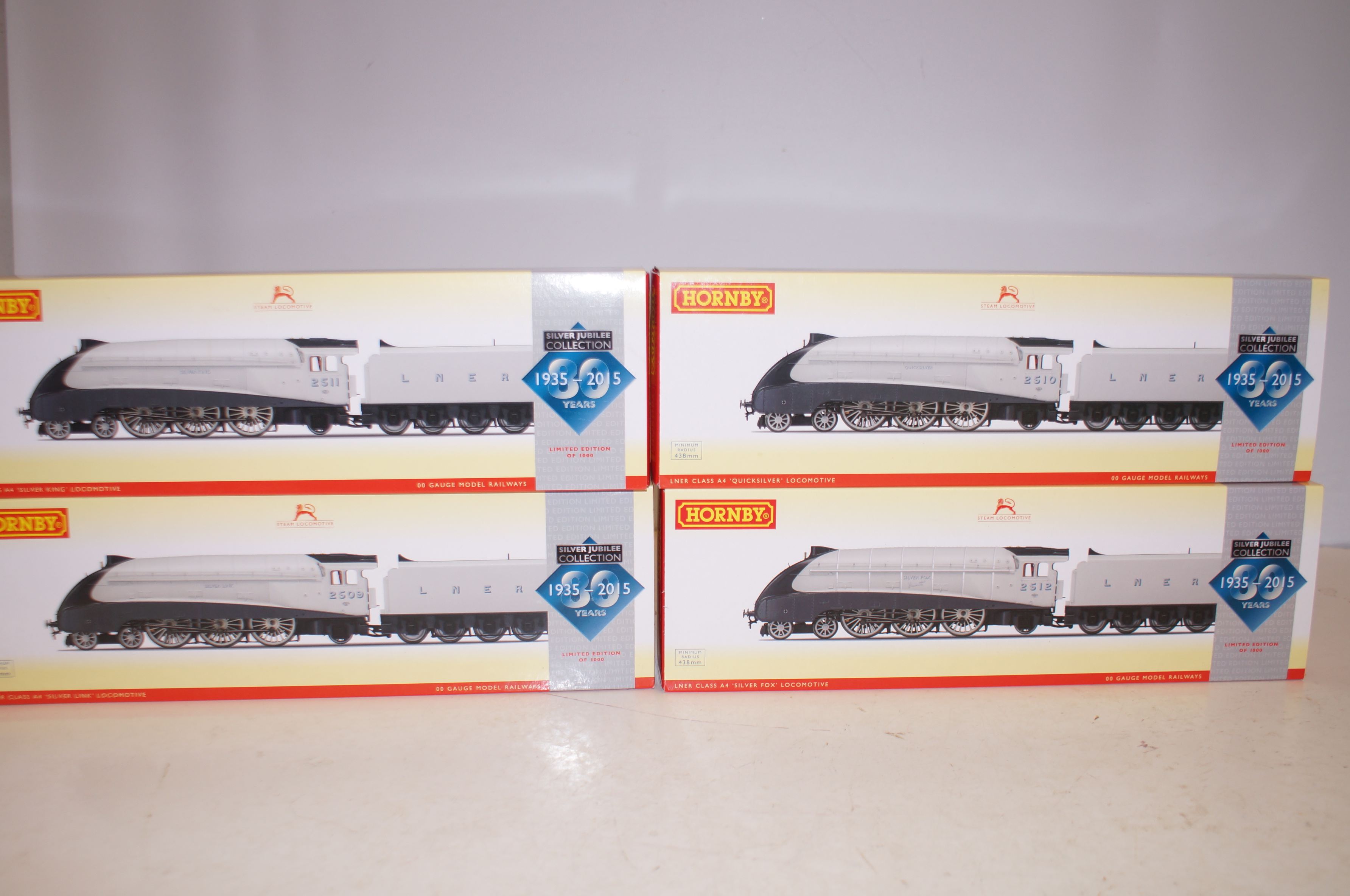 4x Hornby locomotives As new boxed with coa