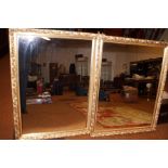 2x Large matching gilt framed mirrors