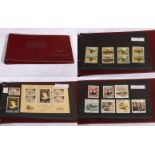 A collection of Jersey stamps on 24 cards 1975/1980 used