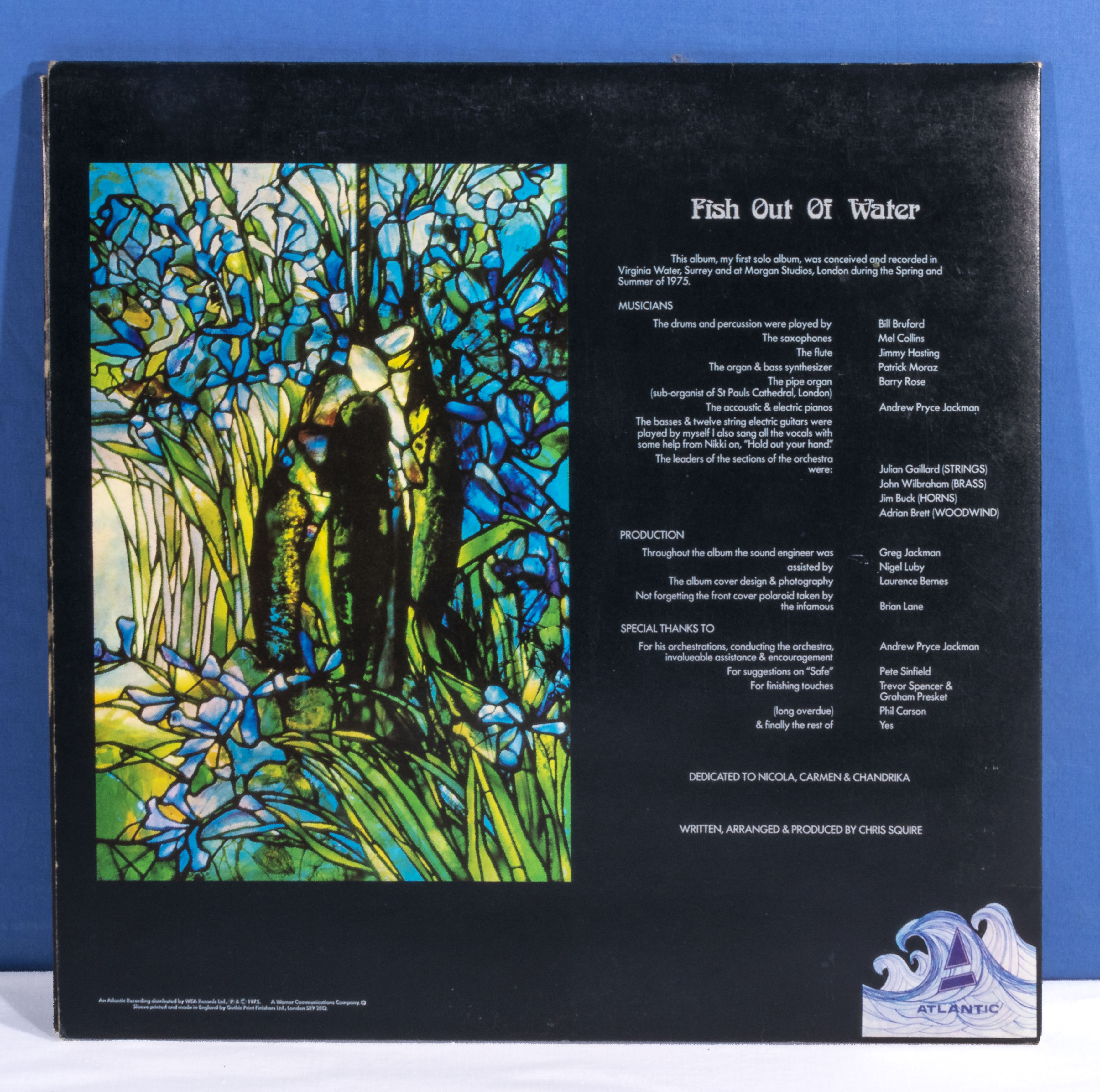 Chris Squire - a copy of Fish out of Water VG+ - Image 2 of 3