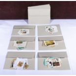 30 envelopes containing stamps from various countries Including Singapore, Norway, Greece, India,