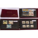 A collection of Jersey stamps on 26 cards 1990/1995 used