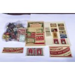 A collection of collectable British match boxes, match box labels and related ephemera