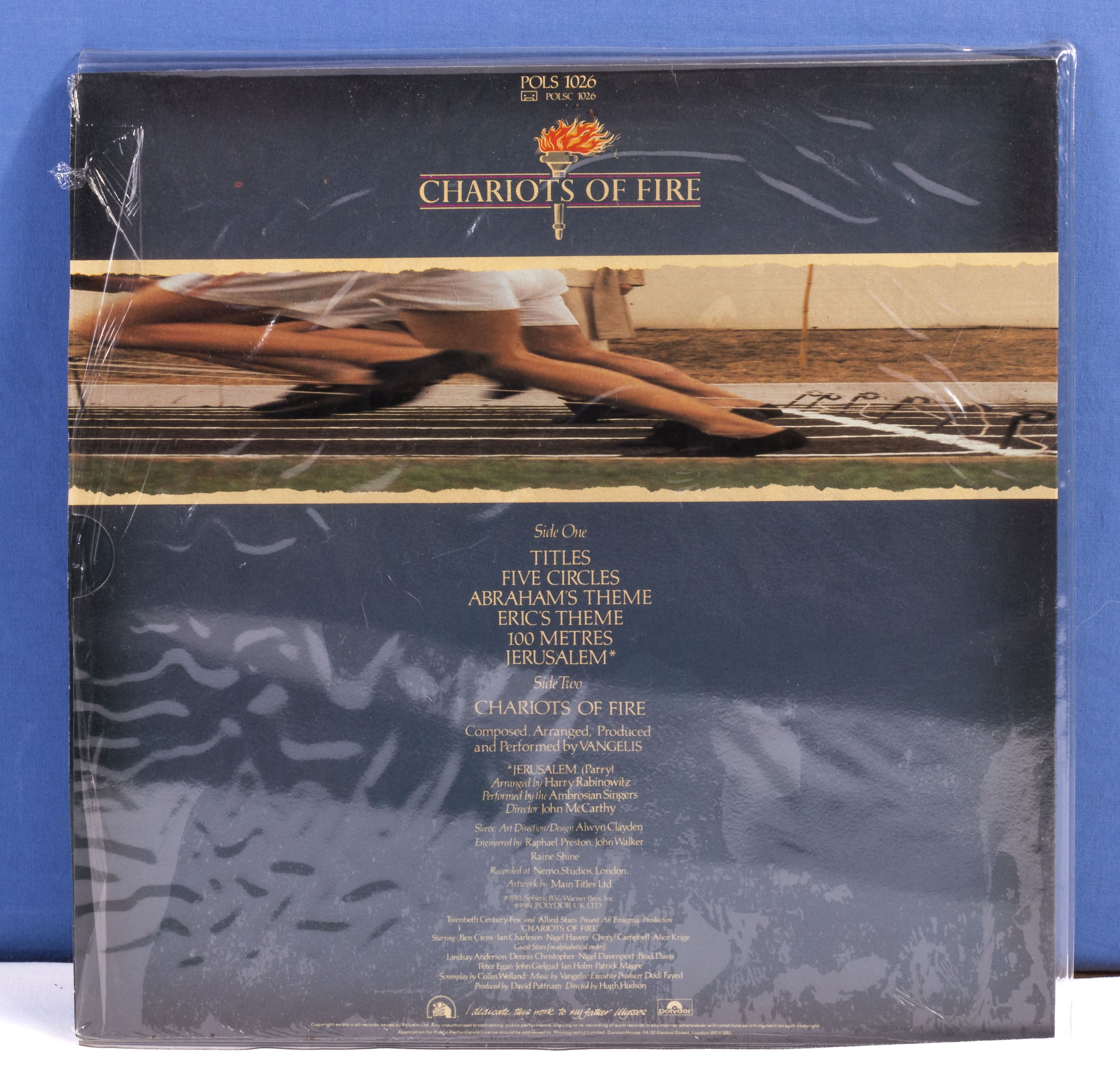 Vangelis - a copy of Chariots of Fire, Polydor POLS1026, VG+ - Image 2 of 2