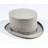 A gents grey top hat