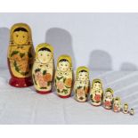 A set of Russian matryoshka dolls