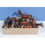 Assorted ceramic horses