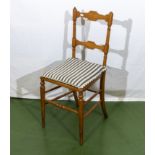 An Edwardian bedroom chair.