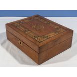 A Tunbridge Ware box, 34cm x 24cm x 10cm