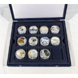 Windsor Mint - 11 Scotland the Brave coins in presentation case, with certificate